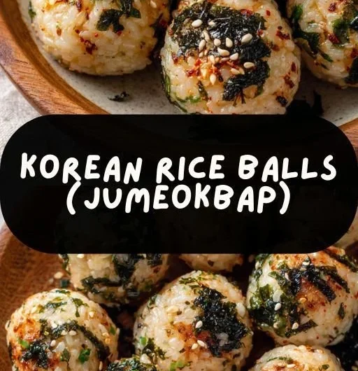 Colorful Korean Rice Balls with vibrant ingredients displayed on a plate