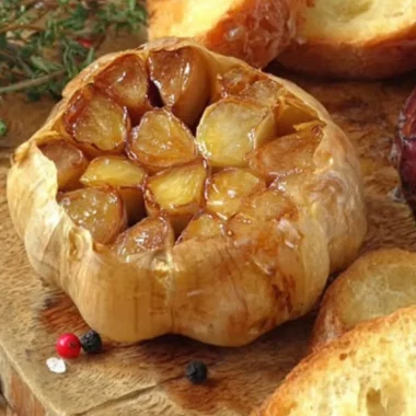 Delicious air fryer roasted garlic cloves ready to enhance your meals.