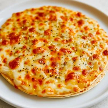 Air Fryer Tortilla Garlic Bread with crispy garlic flavor