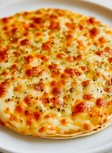 Air Fryer Tortilla Garlic Bread with crispy garlic flavor