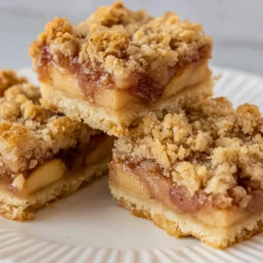 Delicious apple pie bars with a golden crust and juicy apple filling