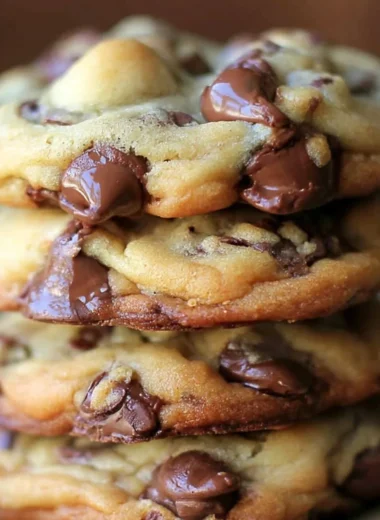 Delicious homemade chocolate chip cookies on a plate
