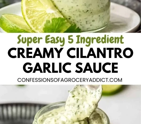 Delicious cilantro garlic sauce in a bowl, perfect for dipping and cooking.