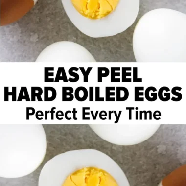Perfectly cooked hard boiled eggs on a plate garnished with herbs