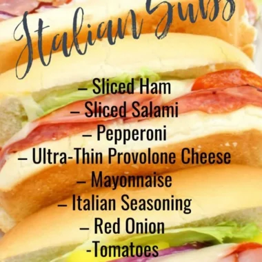 Delicious hot Italian subs with meats, cheese, and fresh toppings