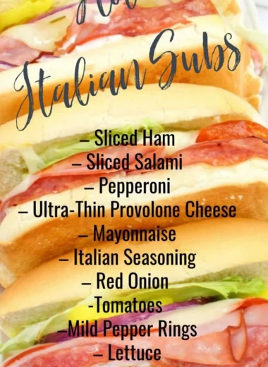 Delicious hot Italian subs with meats, cheese, and fresh toppings