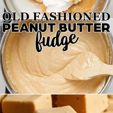 Delicious homemade peanut butter fudge squares on a plate
