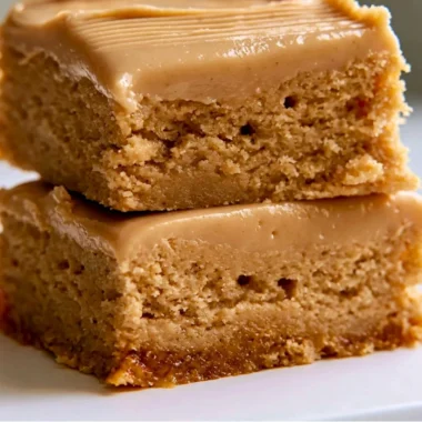 Delicious cozy Peanut Butter Lunch Lady Bars with a golden crust