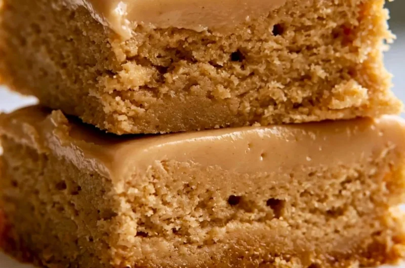 Delicious cozy Peanut Butter Lunch Lady Bars with a golden crust
