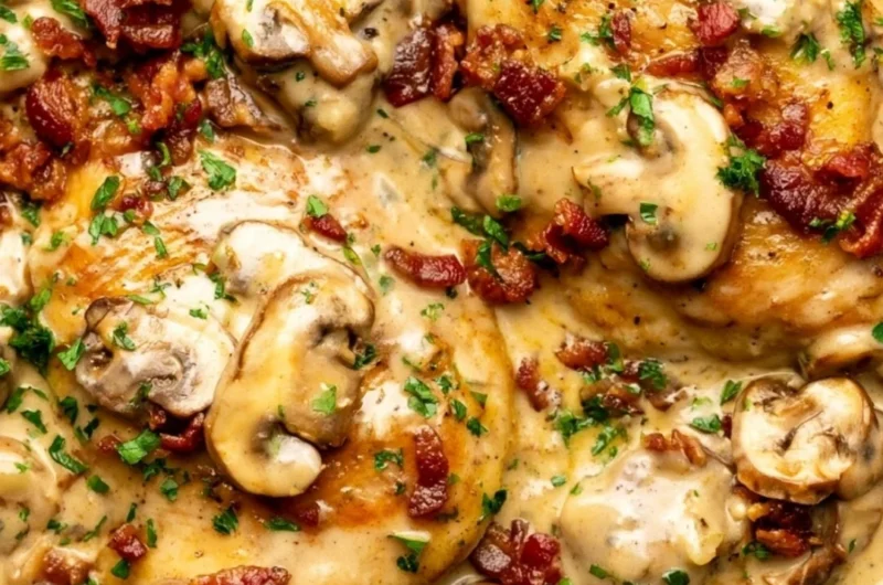Delicious easy Chicken Riesling dish featuring tender chicken in a savory sauce