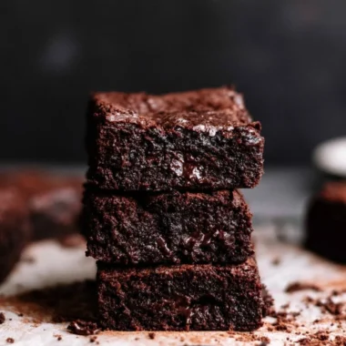 Delicious homemade brownies with rich chocolate flavor