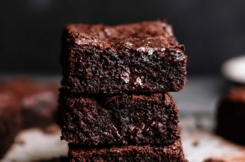Delicious homemade brownies with rich chocolate flavor