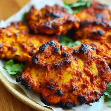 Delicious Tandoori Chicken marinated in spices and grilled to perfection