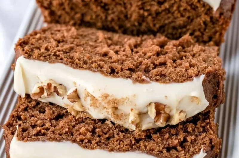 Delicious gingerbread loaf inspired by Starbucks recipe, perfect for holiday baking.